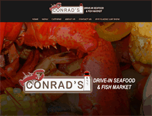 Tablet Screenshot of conradsseafood.com